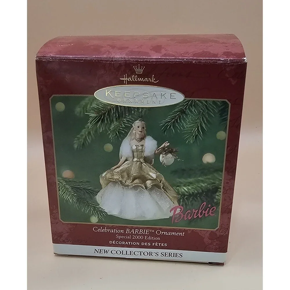 Hallmark Celebration Barbie Keepsake Ornament 2000 Edition In Box Christmas
